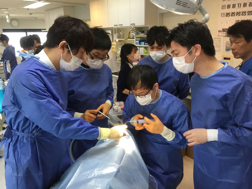 Dental implant surgery with training